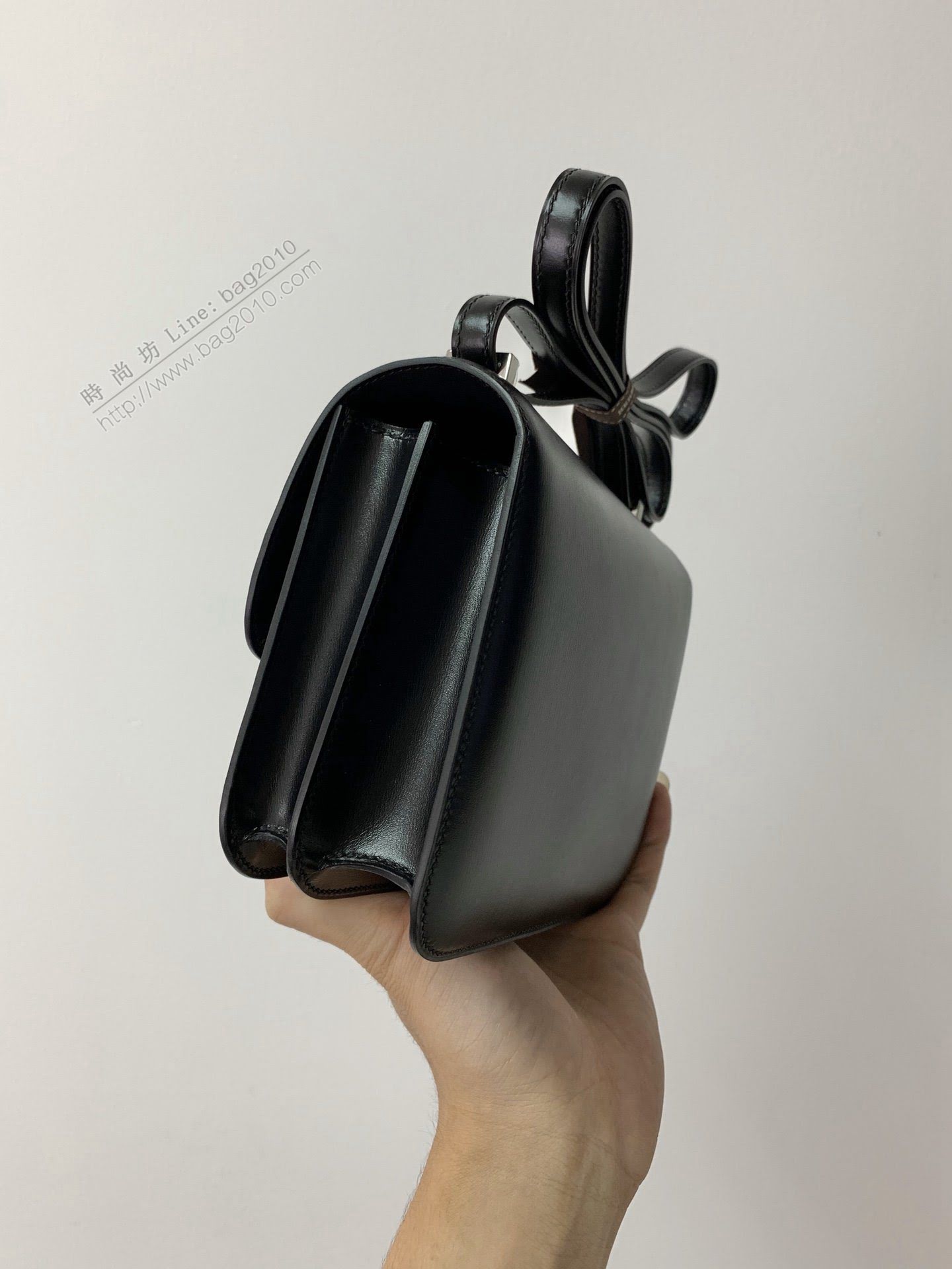 Hermesn空姐包 Constance康康 黑色 蜥蜴扣 全手工  am2207